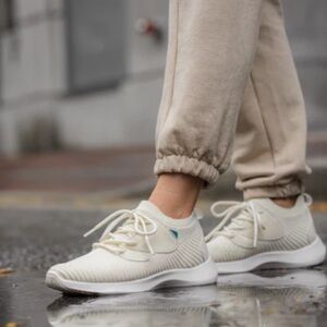 Vessi Cream Athletic Shoes